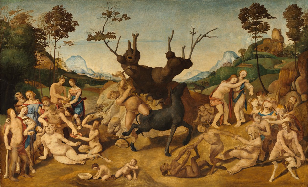 مصائب Silenus بواسطة بييرو دي كوزيمو