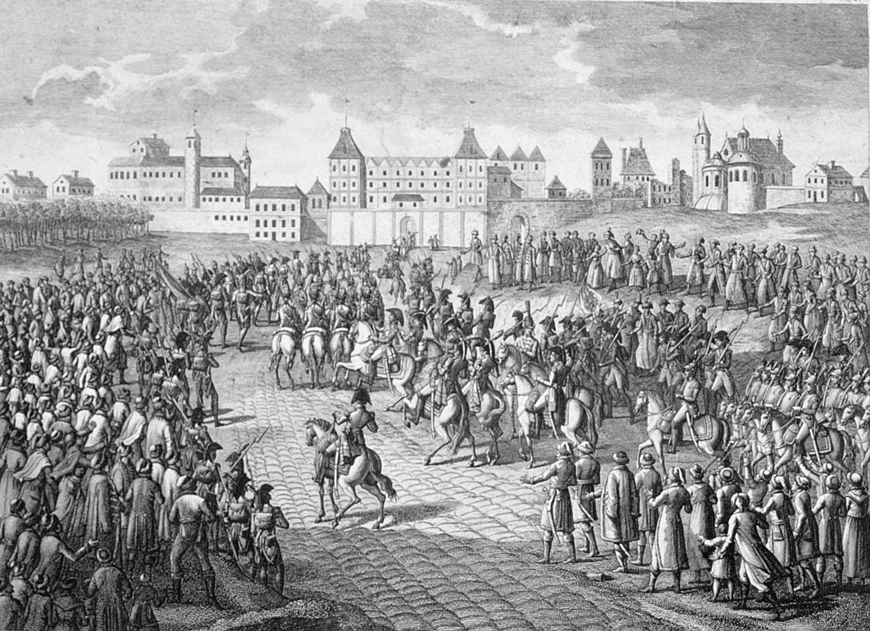 دخول الفرنسيين المنتصرين إلى وارسو ، 28 نوفمبر 1806 بواسطة بيير أدريان لو بو
