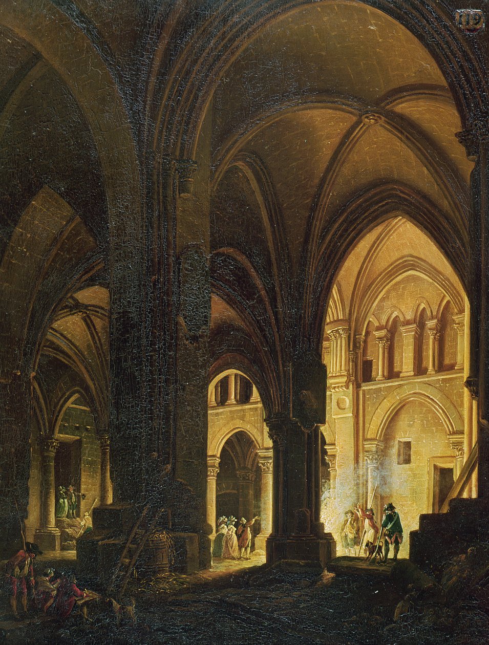 داخل Eglise des Saints-Innocents ، باريس ، بعد عام 1789 بواسطة بيار أنطوان ديماشي