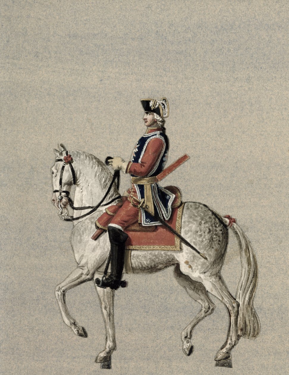 صورة الفروسية للأمير تشارلز دي بوفو كرون (1720-1793) بواسطة بيير أنطوان ليسور