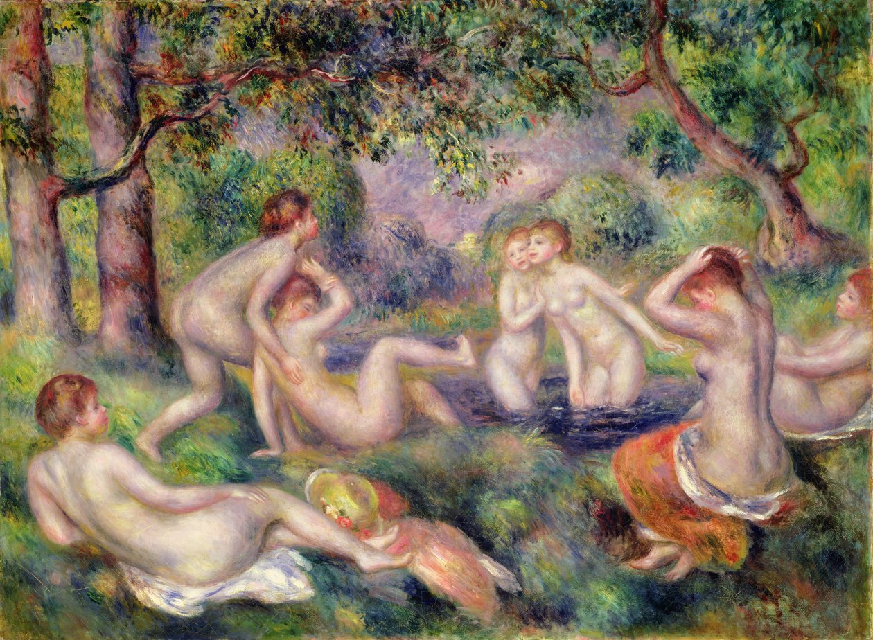 السباحون في الغابة ، c.1897 بواسطة بيير أوغست رينوار