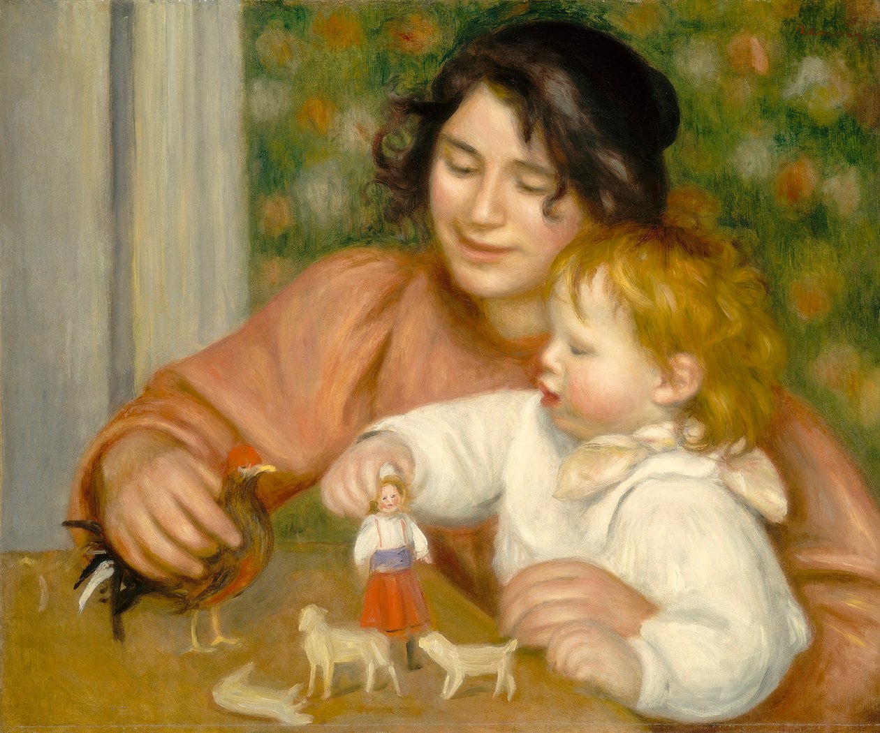 طفل مع ألعاب ، غابرييل وابن الفنان جان ، 1895-1896 بواسطة بيير أوغست رينوار
