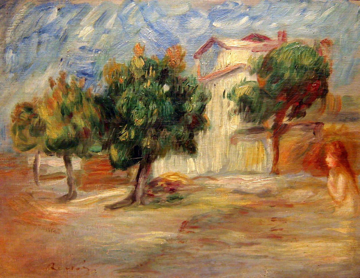 عارية في المناظر الطبيعية بواسطة بيير أوغست رينوار