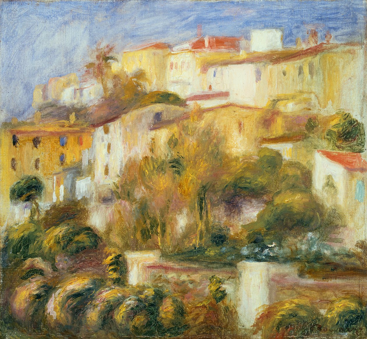 البيت في Cagnes ، c.1900 بواسطة بيير أوغست رينوار