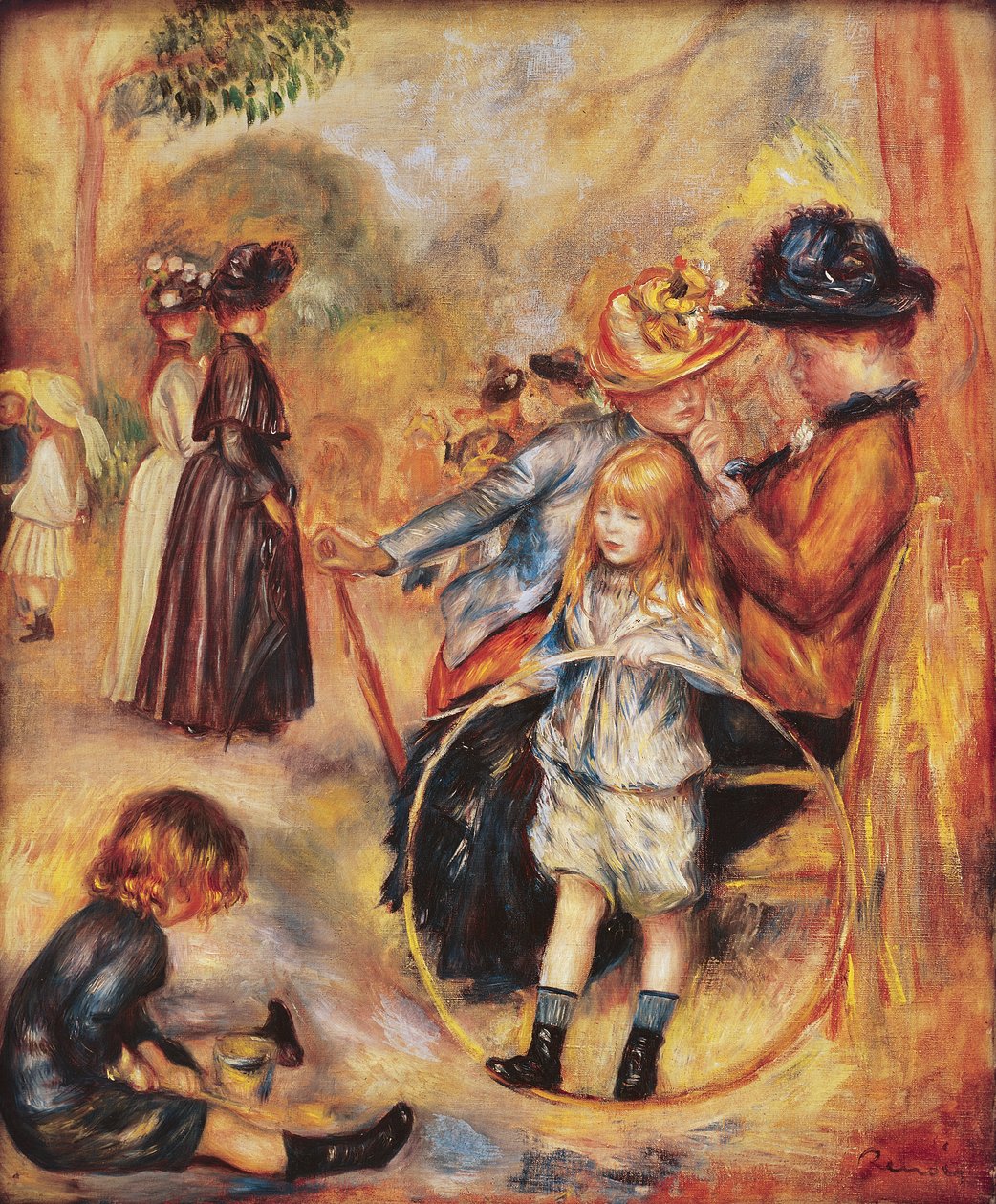 في حدائق لوكسمبورغ ، 1883 بواسطة بيير أوغست رينوار