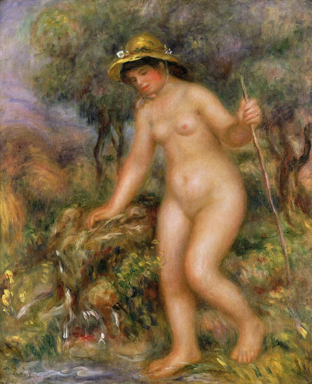 La Source أو Gabrielle Nude بواسطة بيير أوغست رينوار