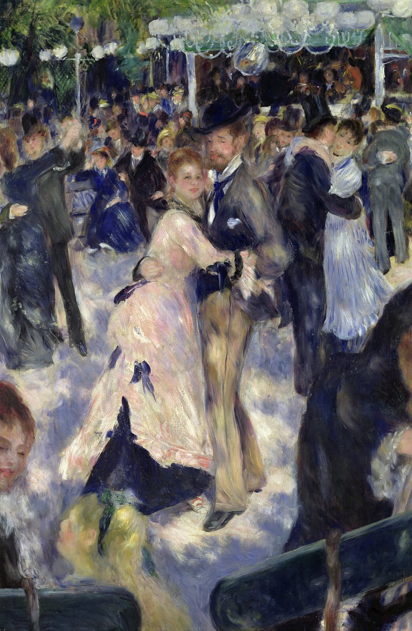 Le Moulin de la Galette ، تفاصيل الراقصين ، 1876 بواسطة بيير أوغست رينوار