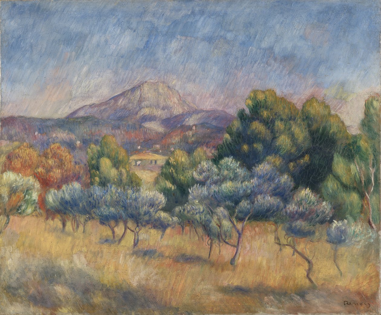 جبل سانت فيكتوار ، c.1888-89 بواسطة بيير أوغست رينوار