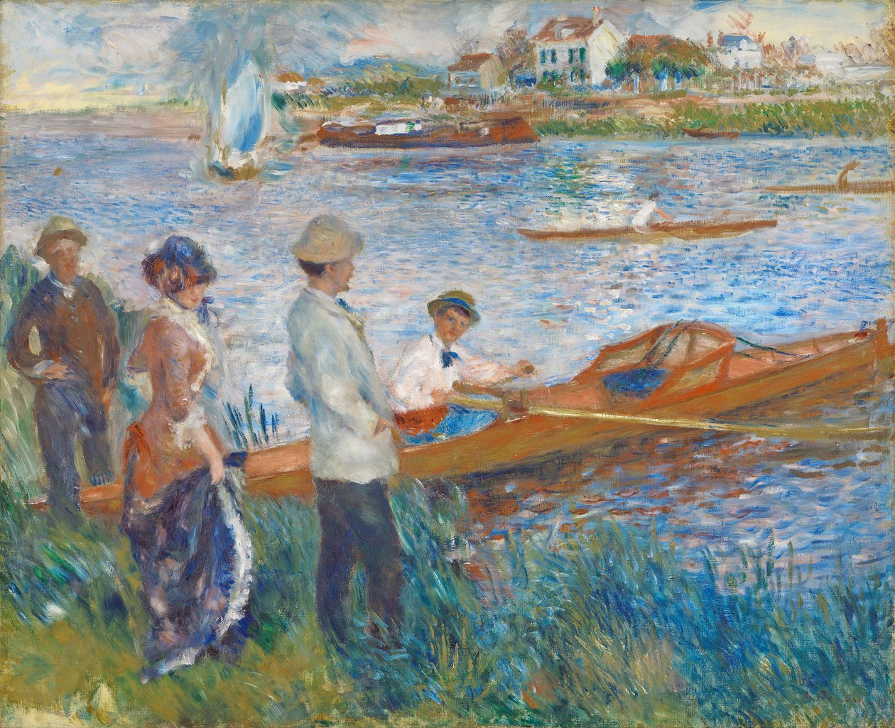Oarsmen at Chatou ، 1879 بواسطة بيير أوغست رينوار