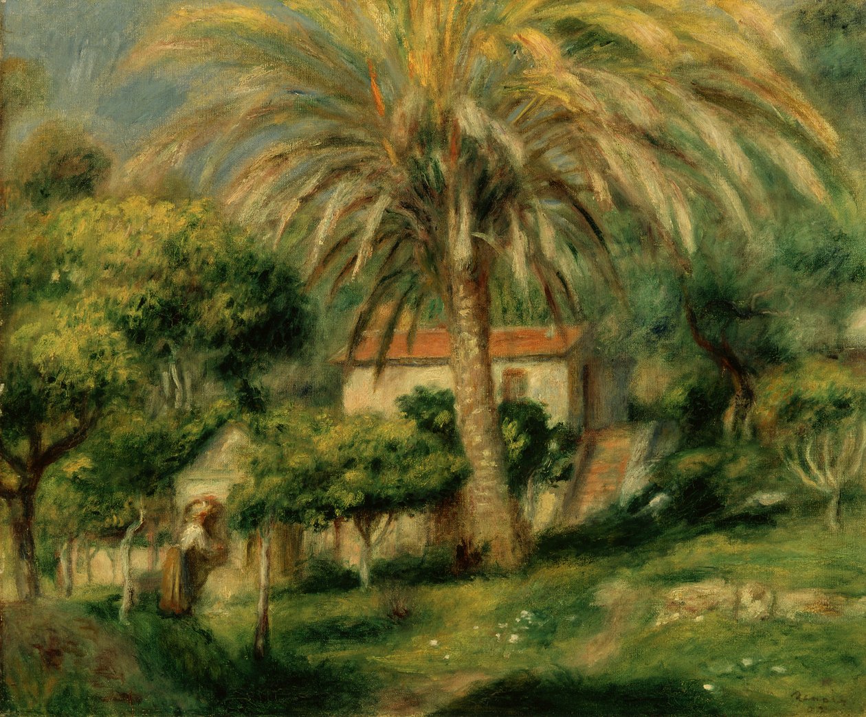 أشجار النخيل ، 1902 بواسطة بيير أوغست رينوار