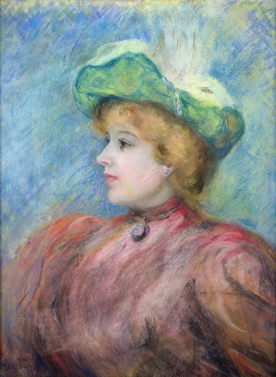 صورة ل Mademoiselle Dieterle (باستيل على ورق) بواسطة بيير أوغست رينوار