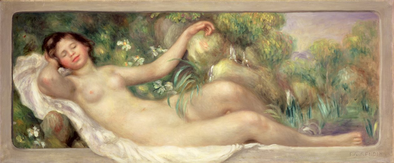 مستلق عاري (لا سورس) ص 1895-97 بواسطة بيير أوغست رينوار