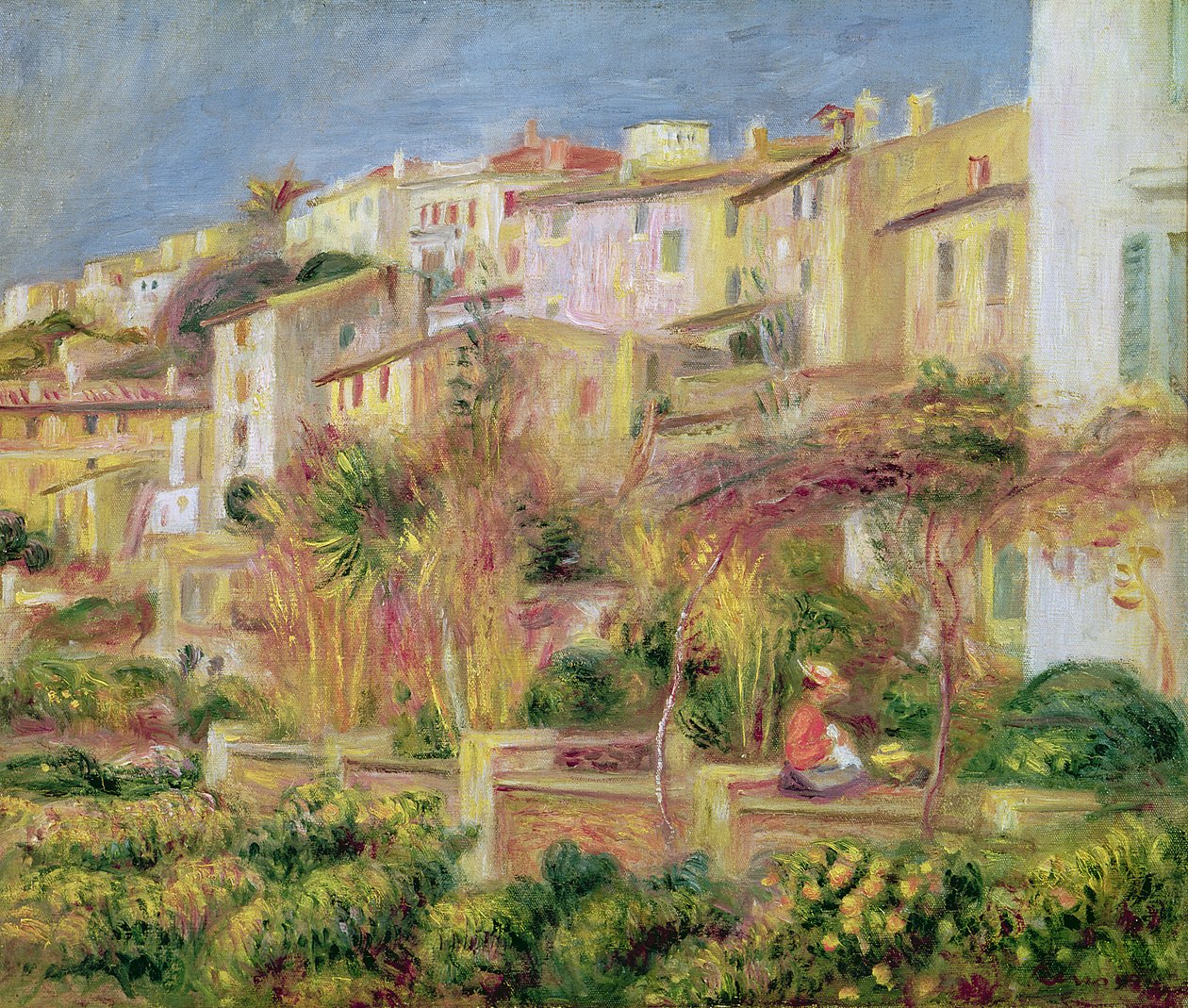 تراس في Cagnes ، 1905 بواسطة بيير أوغست رينوار