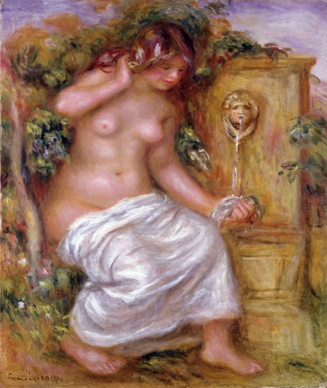The Bather at the Fountain ، 1914 بواسطة بيير أوغست رينوار