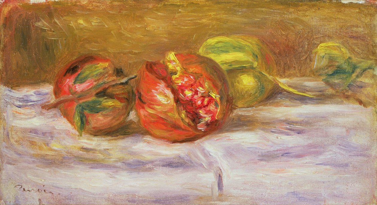 اثنان من الرمان ، ج .1910 بواسطة بيير أوغست رينوار