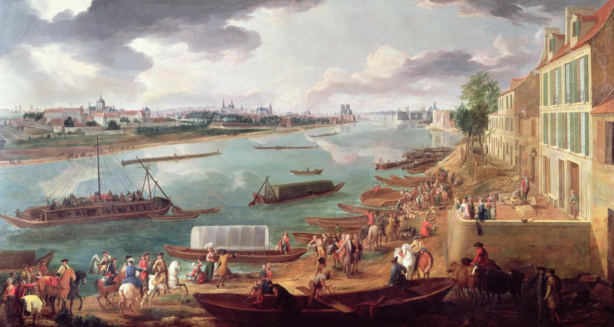 منظر لباريس من Quai de la Rapee (انظر أيضًا 231147 und 365071) بواسطة بيير دينيس مارتن