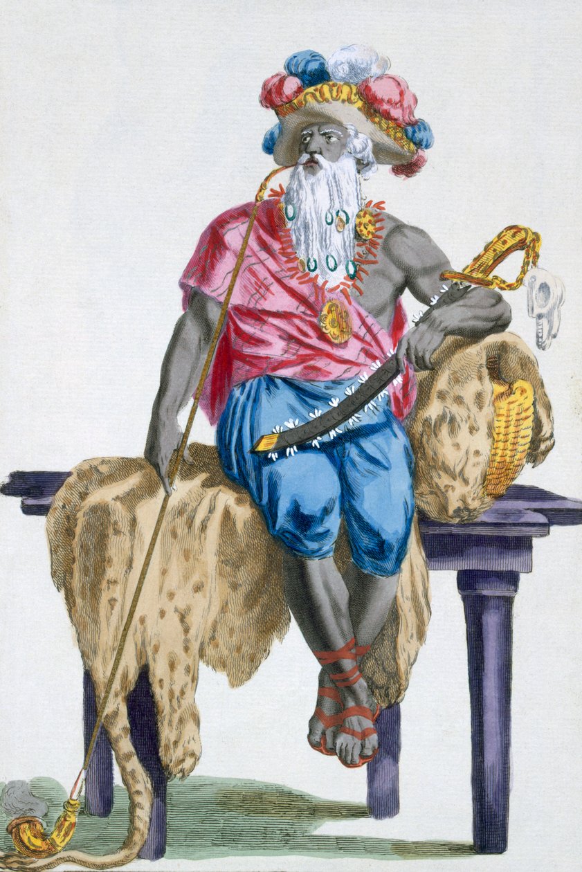 أكاسيني ، ملك Assinie ، 1780 بواسطة بيير دوفلوس