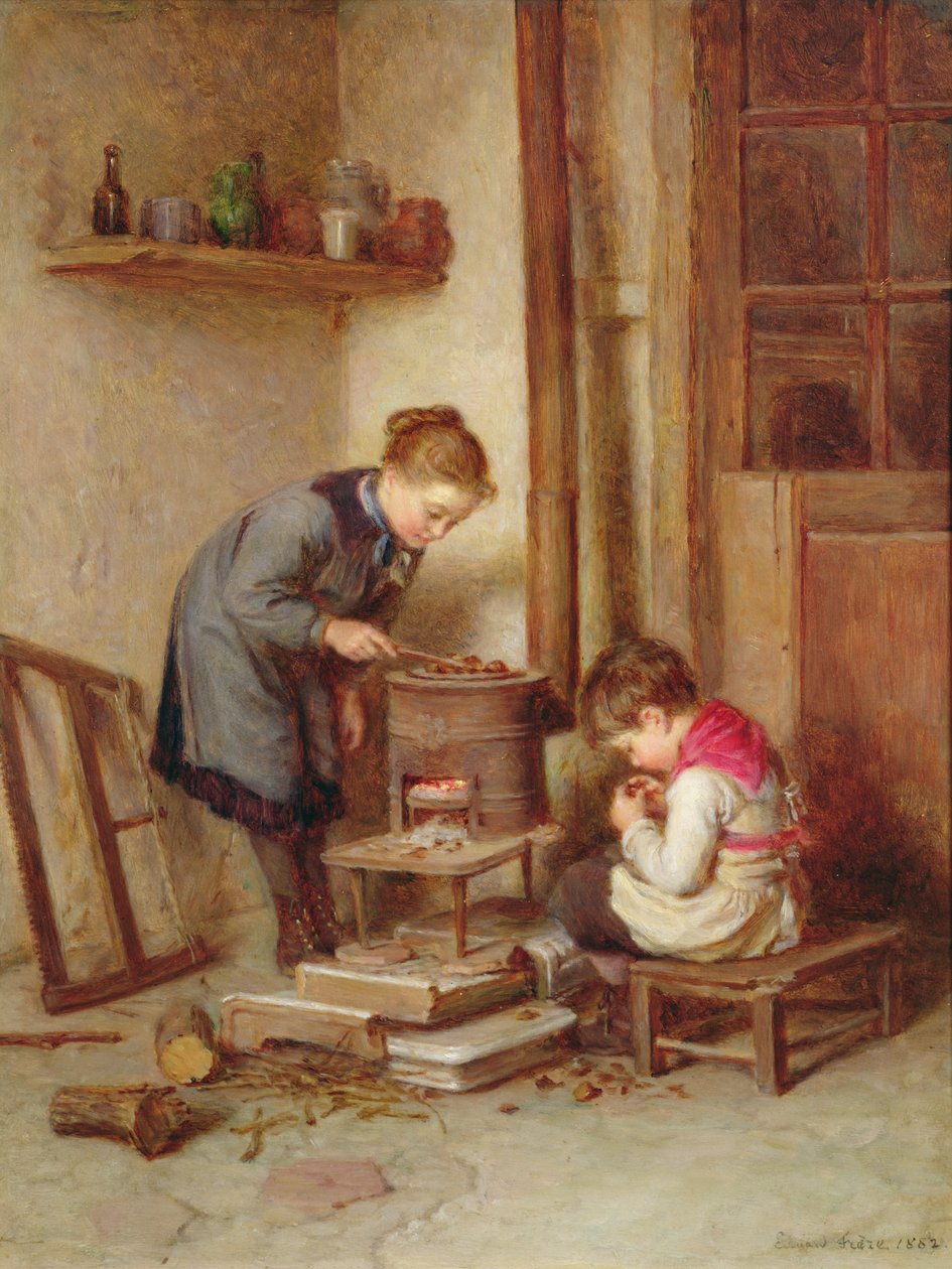 تحميص الكستناء ، 1882 بواسطة بيير إدوارد فرير