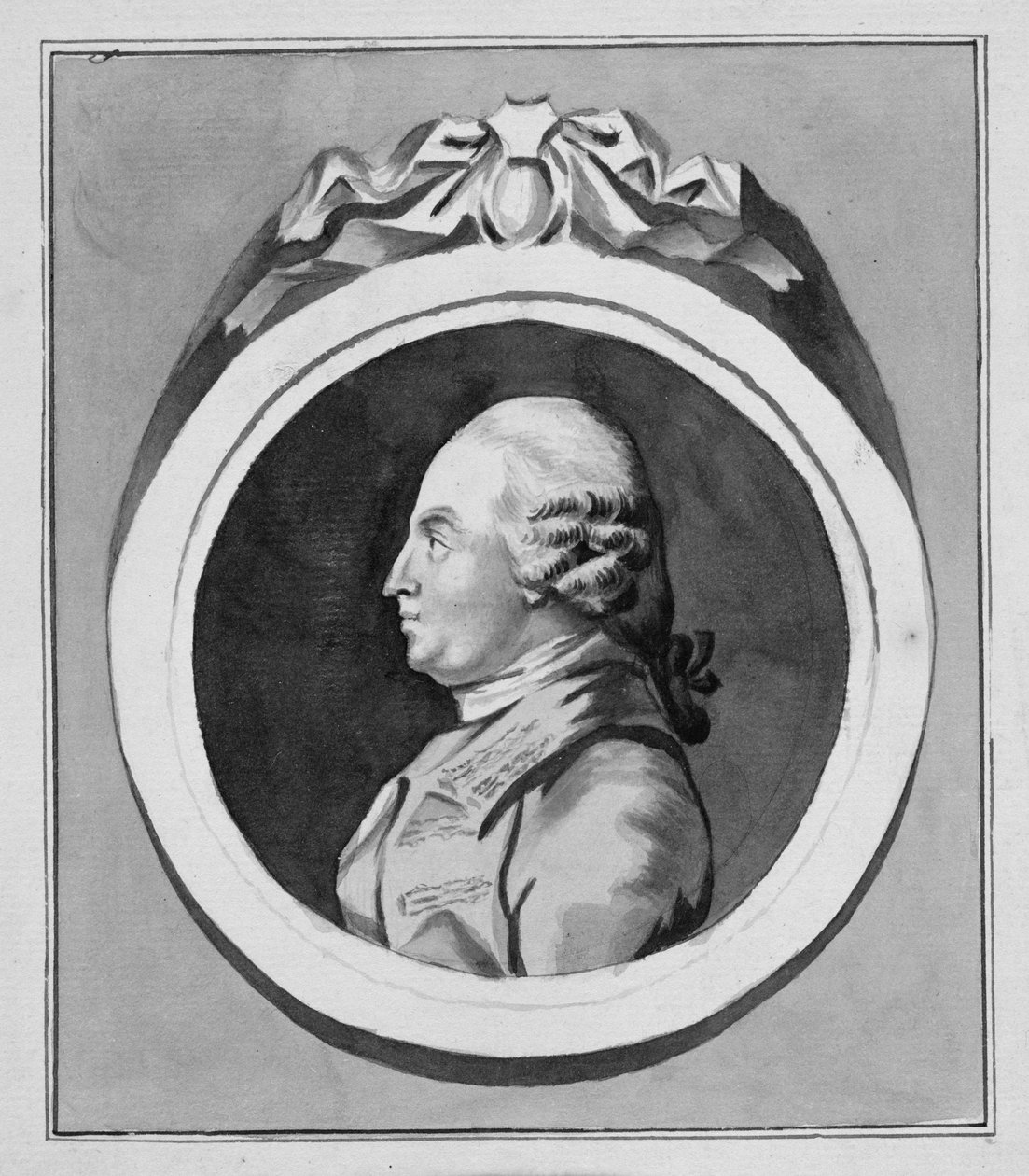جورج ستابس (1724-1806) (غسيل رمادي على ورق) (انظر أيضًا 213890) بواسطة بيير إتيان فالكونيت