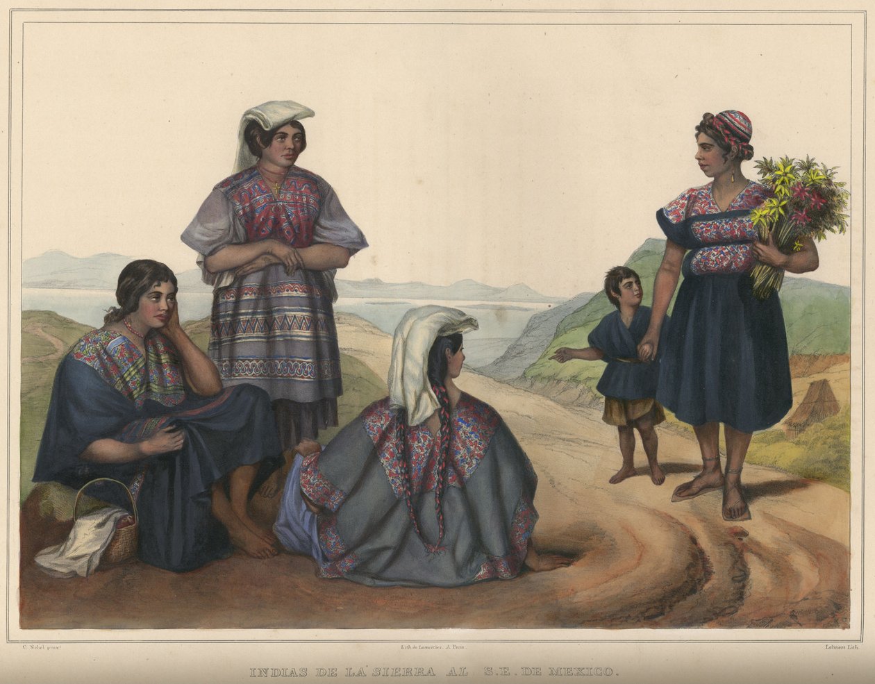 Indias de la Sierra إلى جنوب شرق المكسيك بواسطة بيير فريديريك لينرت