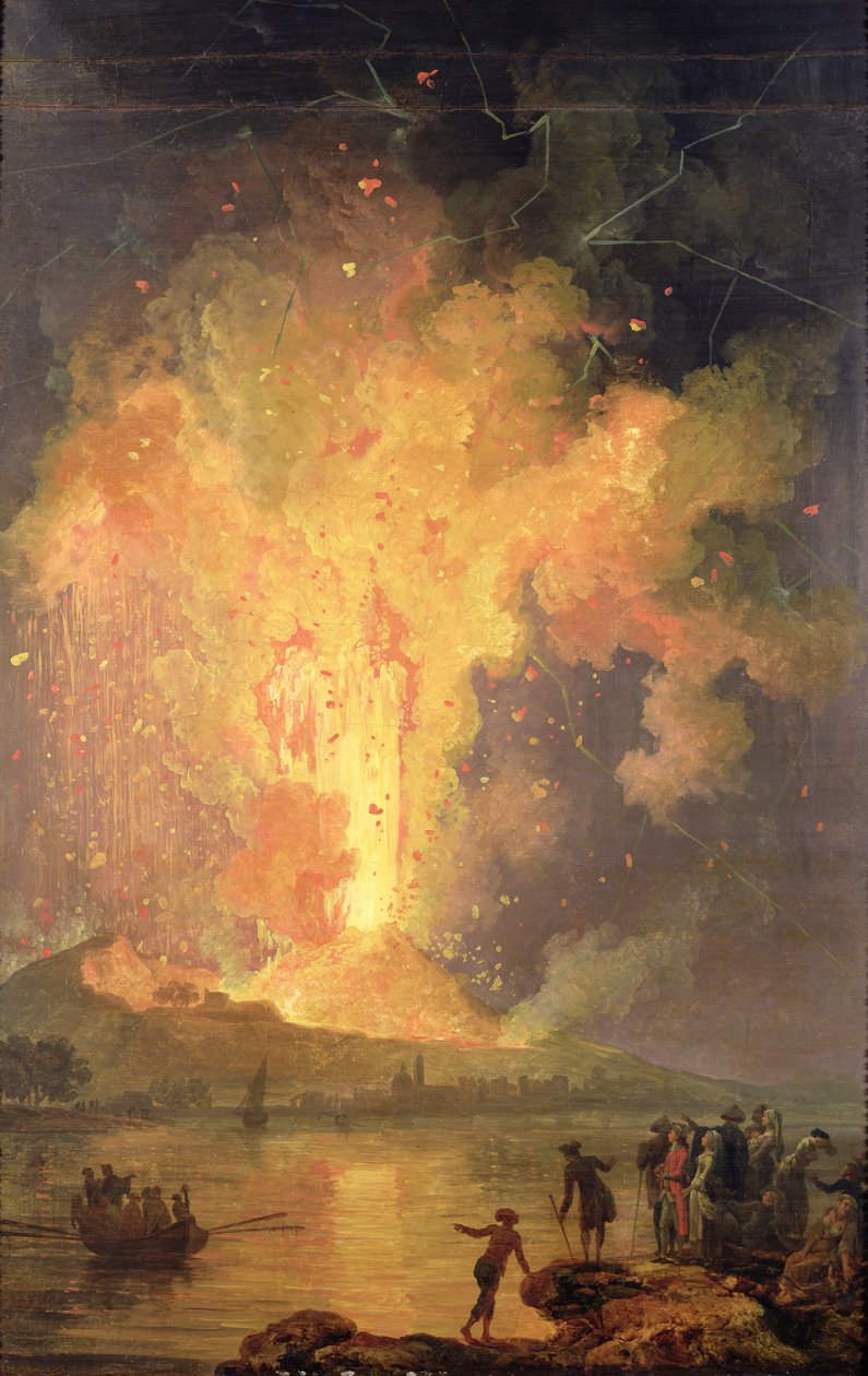 ثوران جبل فيزوف في 1779 ، 1779-1802 بواسطة بيير جاك فولاير
