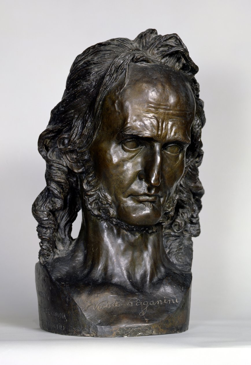 تمثال نصفي نيكولو باغانيني (1784-1840) 1830 (برونزي) بواسطة بيير جان ديفيد دانجيرز