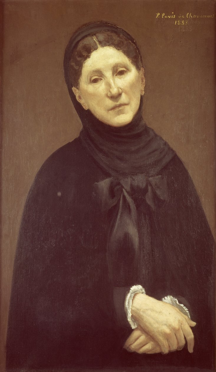 صورة زوجة الفنانة مدام دي تشافان 1883 بواسطة بيير بوفيس دي شافان