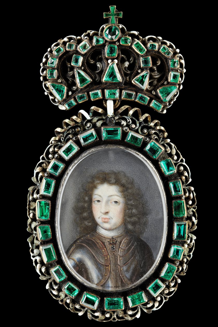 صورة مصغرة لتشارلز الحادي عشر ، ملك السويد 1660-1697 بواسطة بيير سينياك
