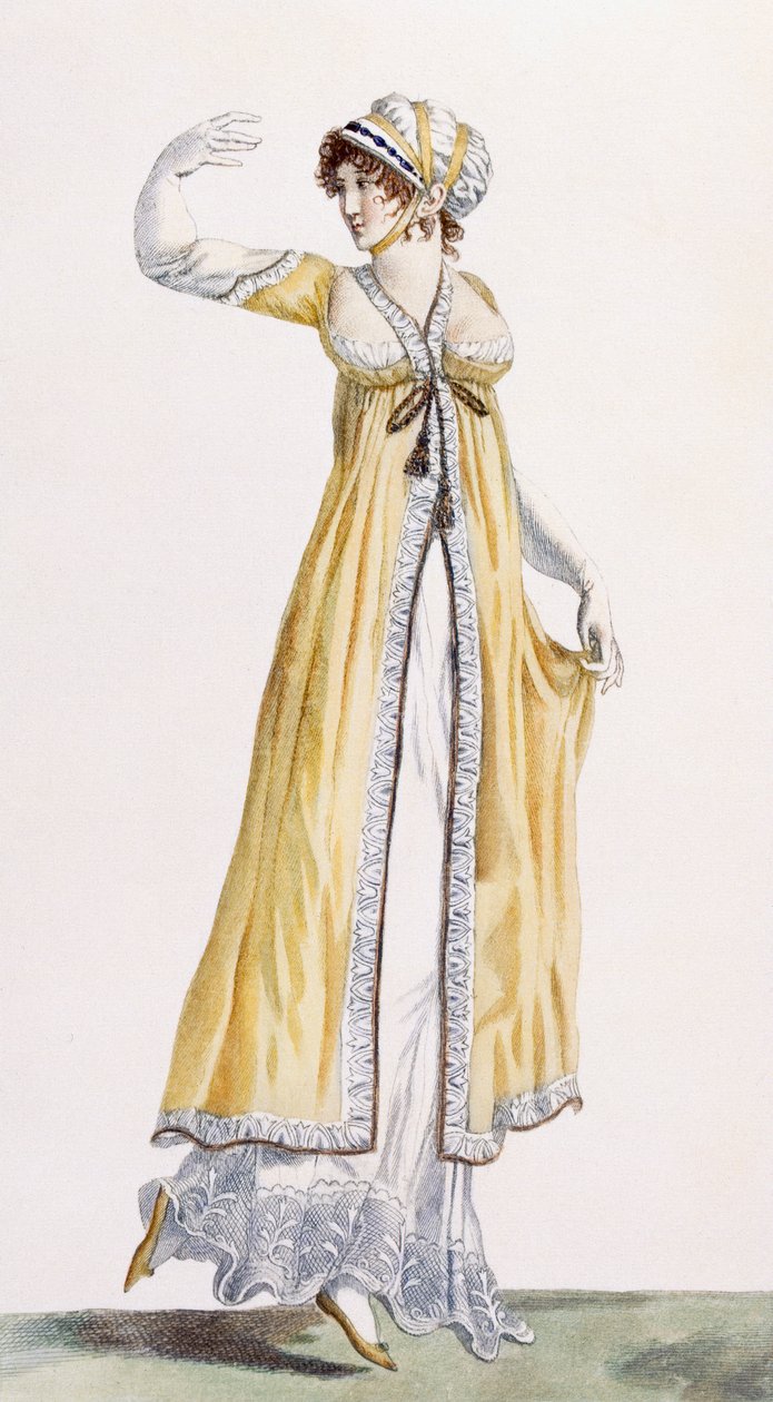 سترة على الطراز الروسي للسيدات ، صورة توضيحية من "Journal des Dames et des Modes" ، 1801 بواسطة بيير دي لا ميسانجير