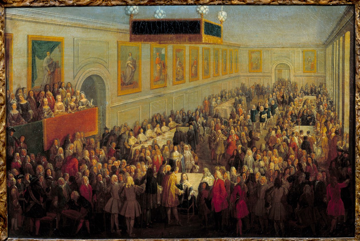 Feast of the sacre of Louis XV at the Archiepiscopal Palace of Reims October 25 بواسطة بيير دينيس مارتن