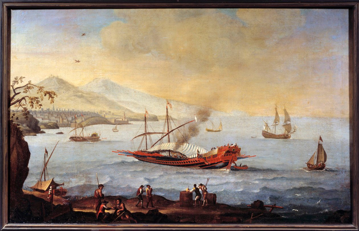 جاليري في ميناء مرسيليا لوحة إيكول دي بيير بوجيه (1620-1694) بواسطة بيير (مدرسة) بوجيه