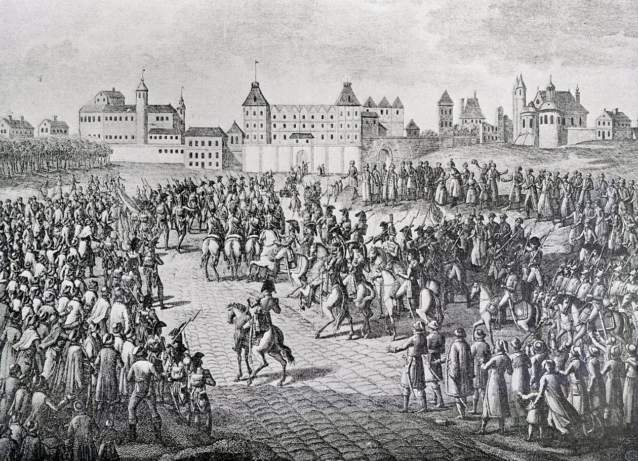 دخول الفرنسيين المنتصرين إلى وارسو ، 28 نوفمبر 1806 بواسطة بيير أدريان لو بو