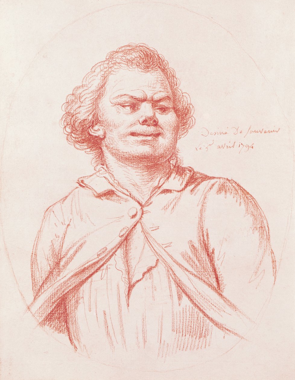 أدى دانتون إلى إعدامه ، 1794 (طباشير أحمر على ورق) بواسطة بيير الكسندر ويل