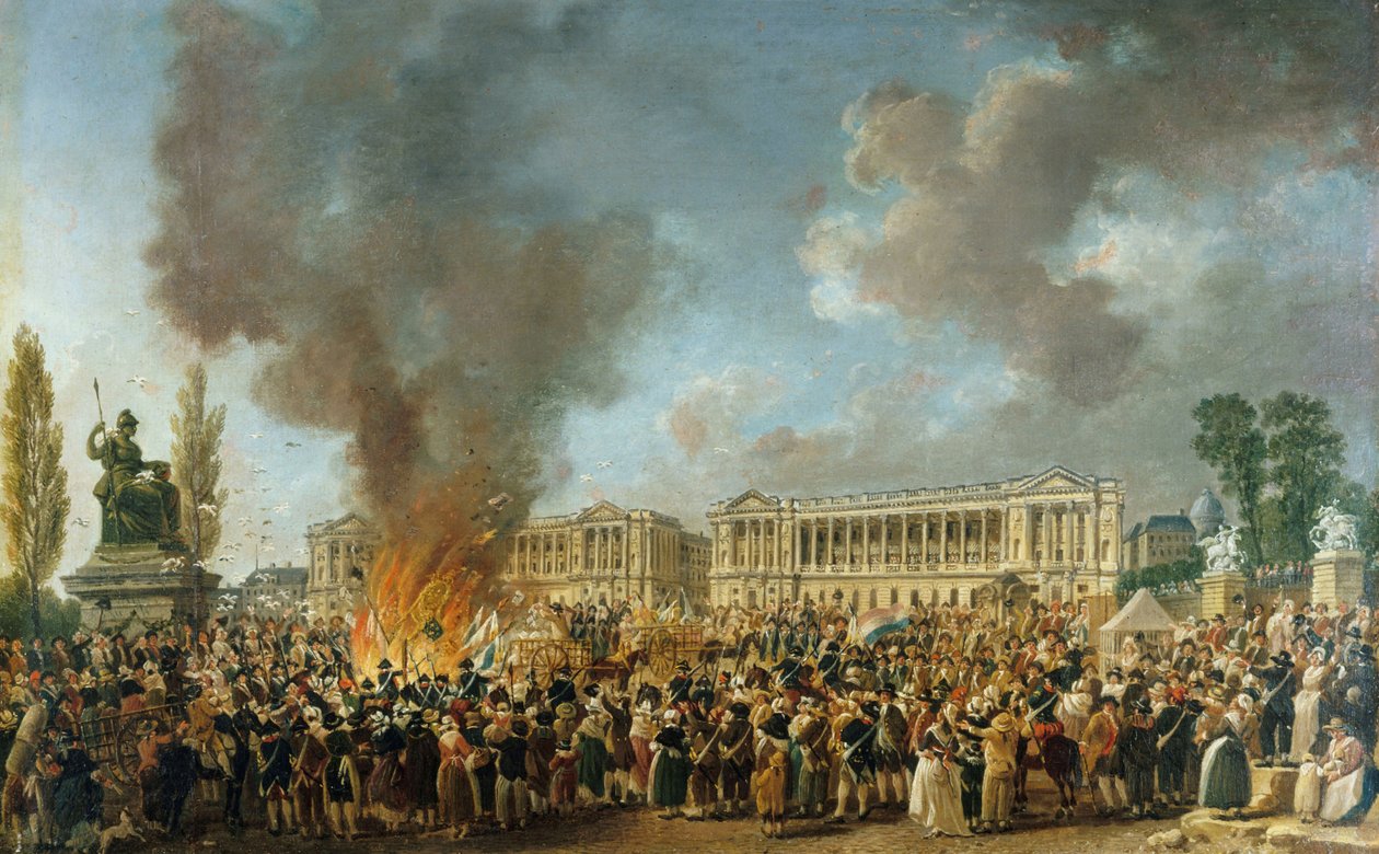 مهرجان الوحدة وعدم القابلية للتجزئة في 10 أغسطس 1793 ، 1793. بواسطة بيار أنطوان ديماشي