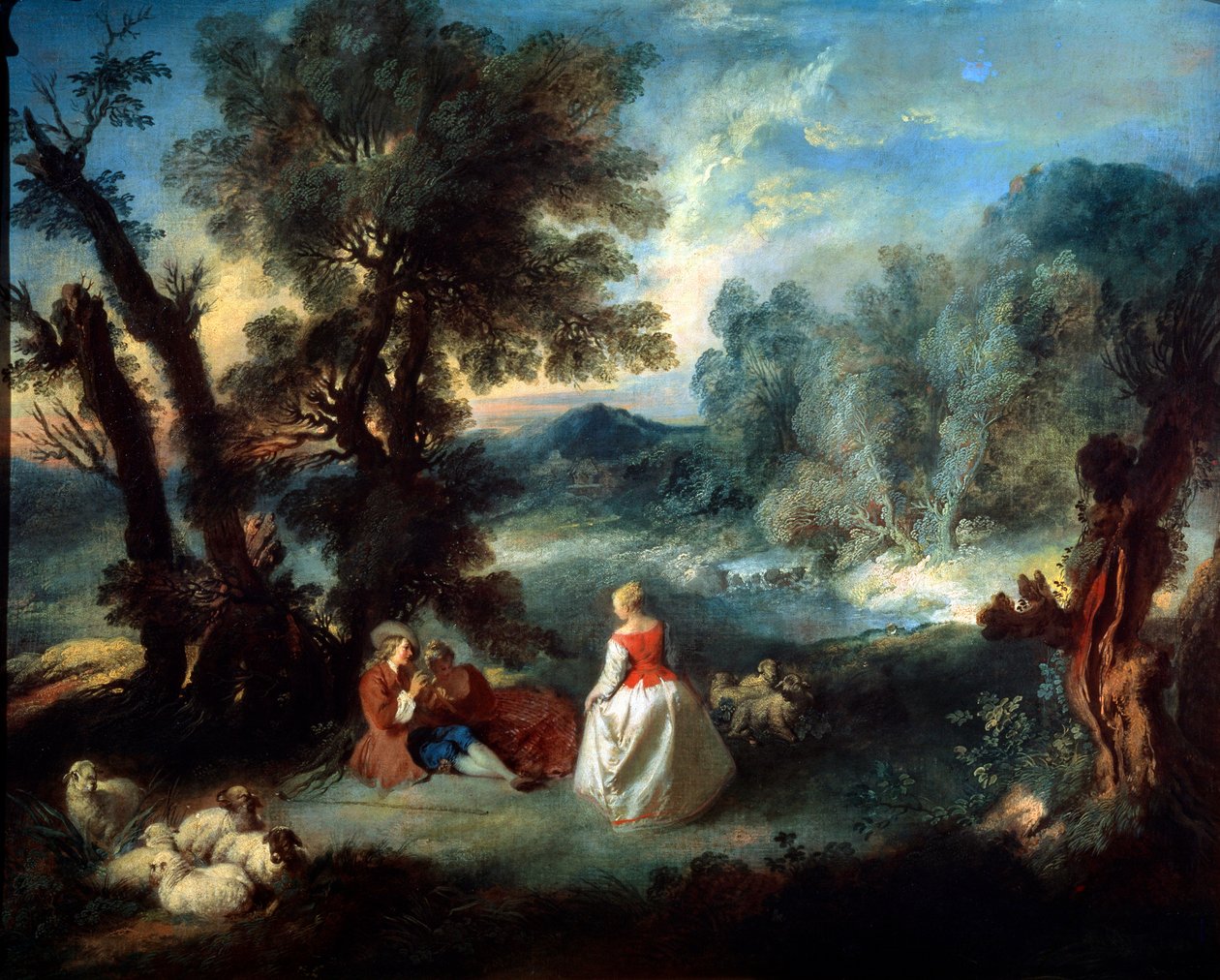 المشهد الرعوي ، 1730s. بواسطة بيير أنطوان كويلارد