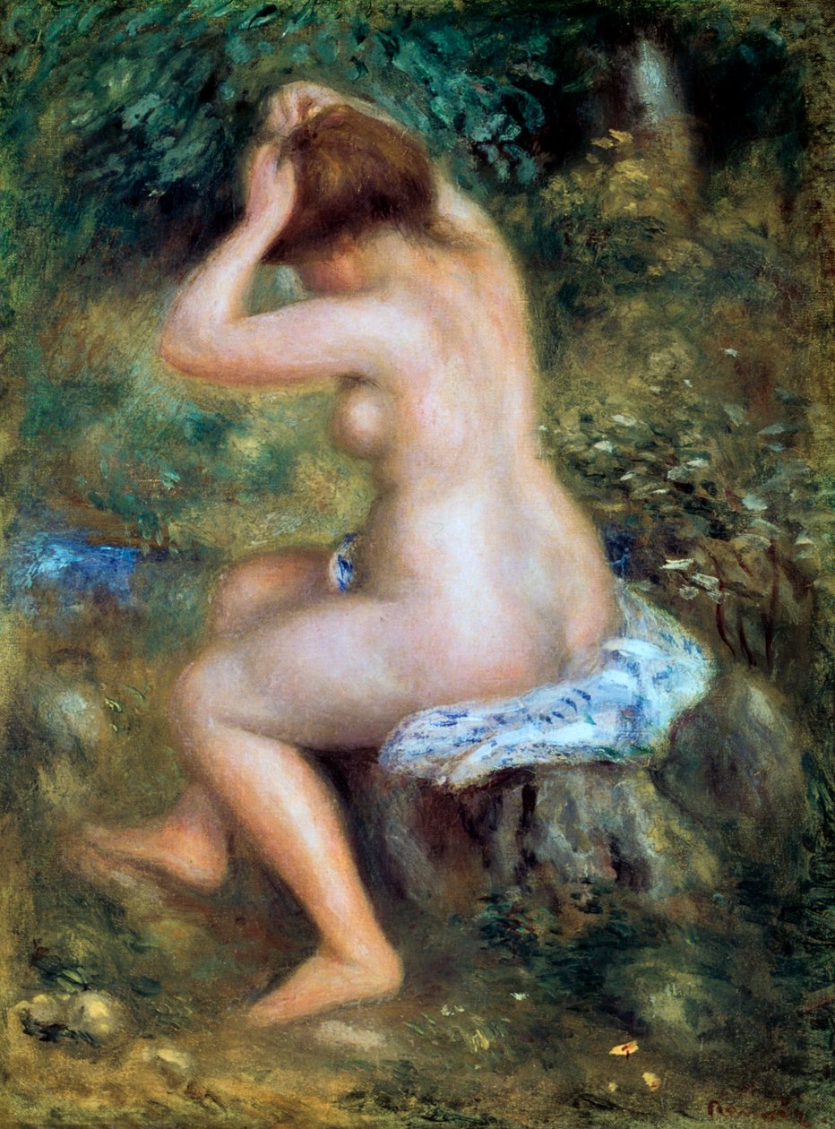 باثر ، 1885-1890 بواسطة بيير أوغست رينوار