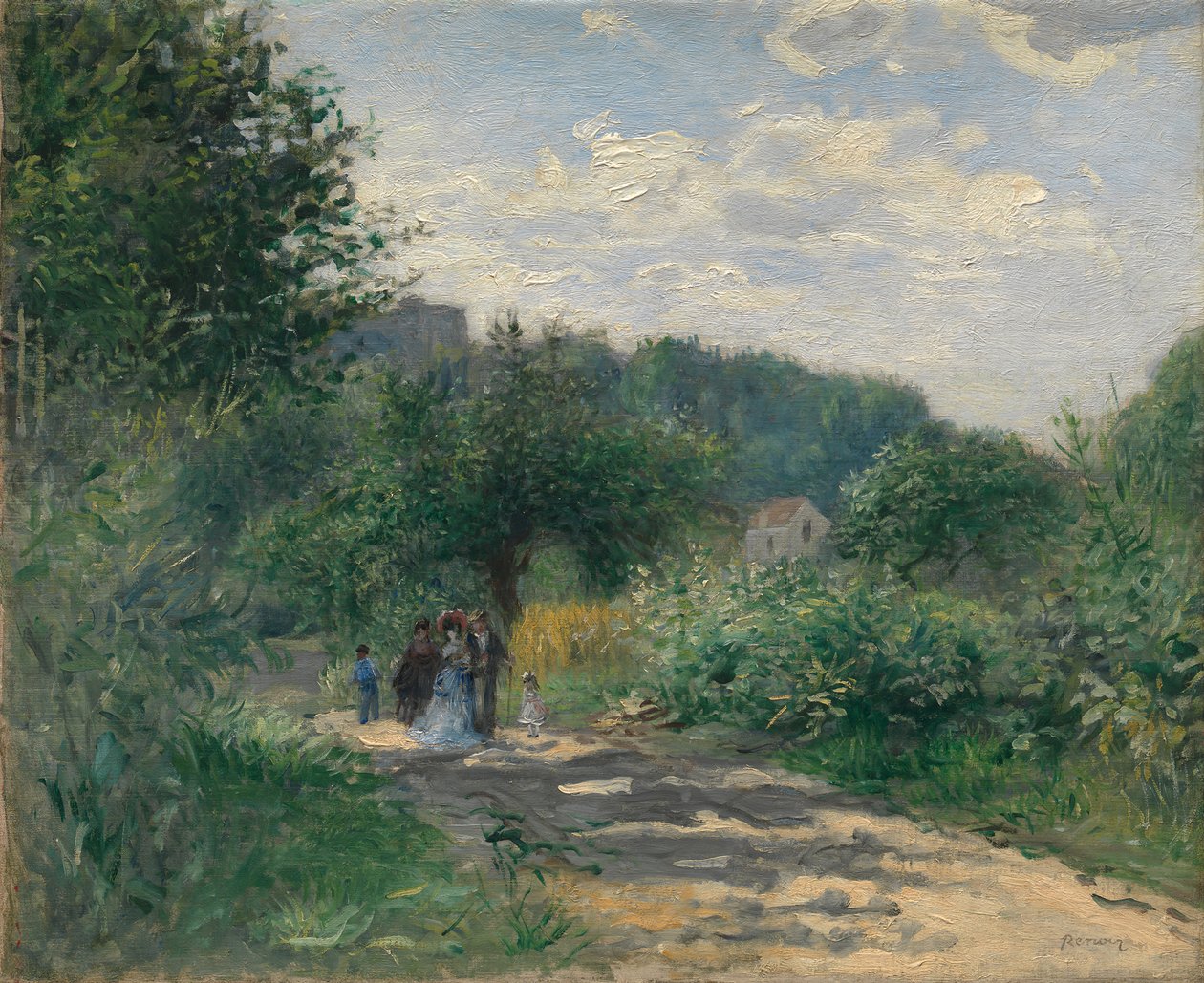طريق في Louveciennes ، كاليفورنيا. 1870. بواسطة بيير أوغست رينوار
