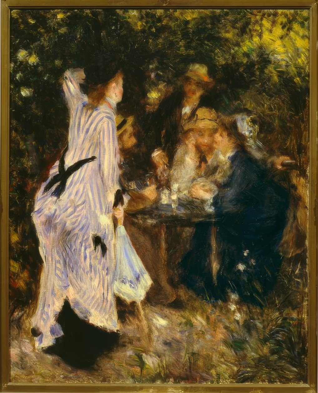 في الحديقة (Sous la tonelle ، Moulin de la Galette) بواسطة بيير أوغست رينوار