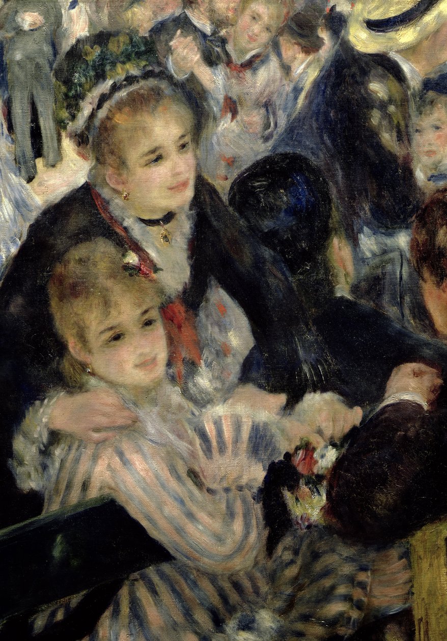 الكرة في Moulin de la Galette ، تفاصيل امرأتين جالسين ، 1876 زيت على قماش التفاصيل 36481 بواسطة بيير أوغست رينوار