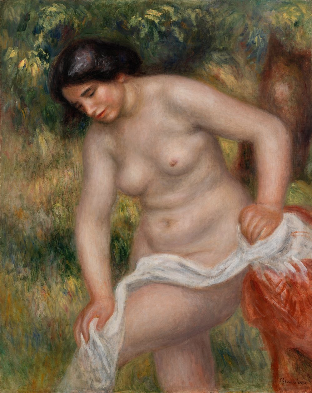 Bather Drying نفسها (Baigneuse s