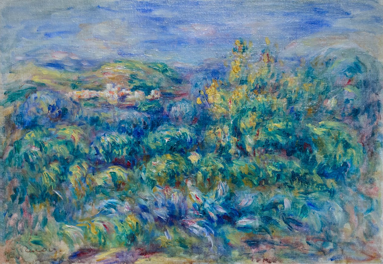 Cagnes المناظر الطبيعية بواسطة بيير أوغست رينوار
