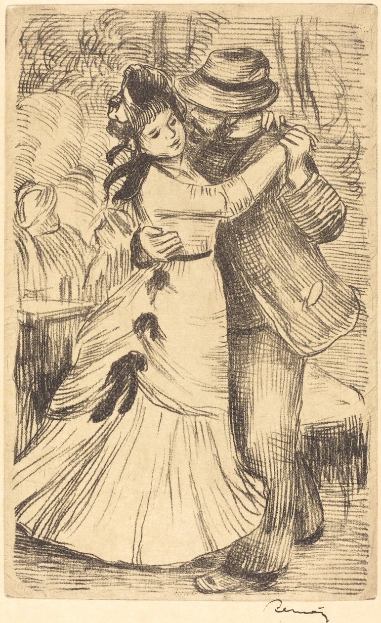 الرقص في البلد La danse a la Campagna ، c. 1890. بواسطة بيير أوغست رينوار
