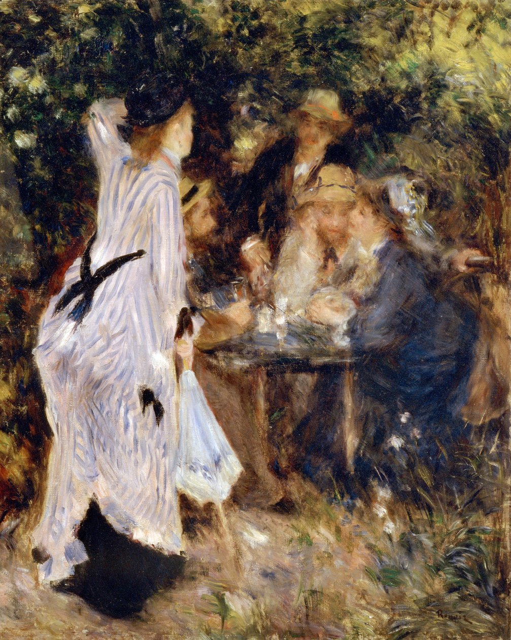 في الحديقة Au Jardin du Moulin de la Galette ، 1876. بواسطة بيير أوغست رينوار