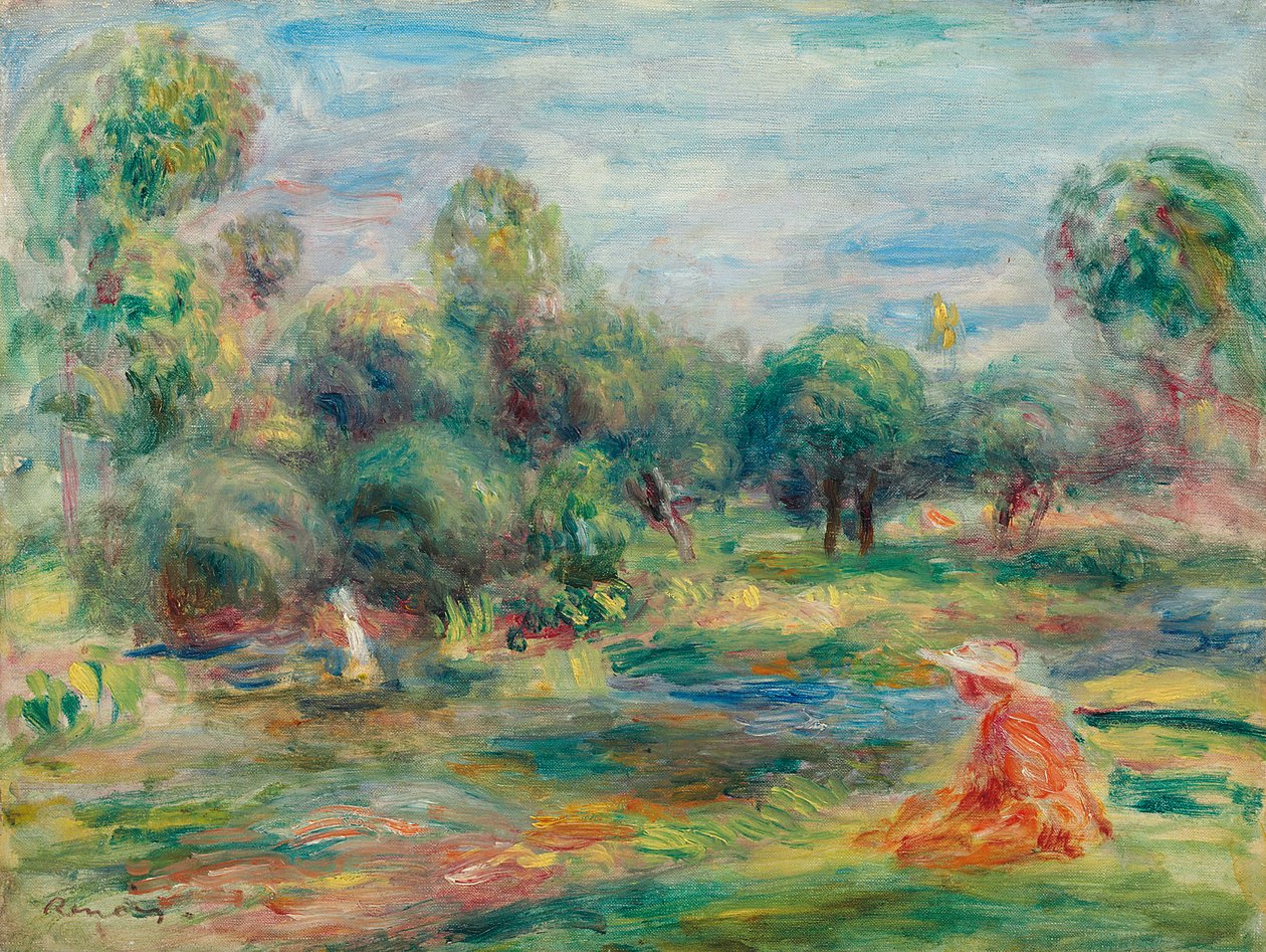 المناظر الطبيعية في Cagnes ، ج. 1907-1908 بواسطة بيير أوغست رينوار