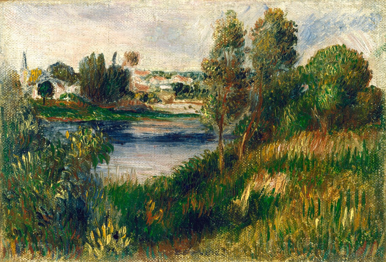 المناظر الطبيعية في Vétheuil ، ج. 1890. بواسطة بيير أوغست رينوار