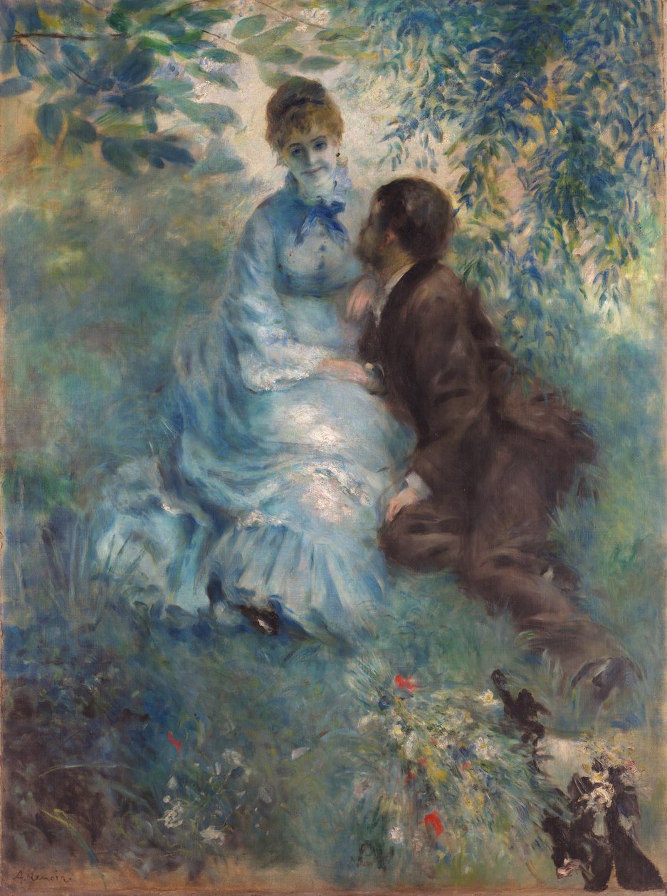 عشاق Idyll ، 1875 بواسطة بيير أوغست رينوار