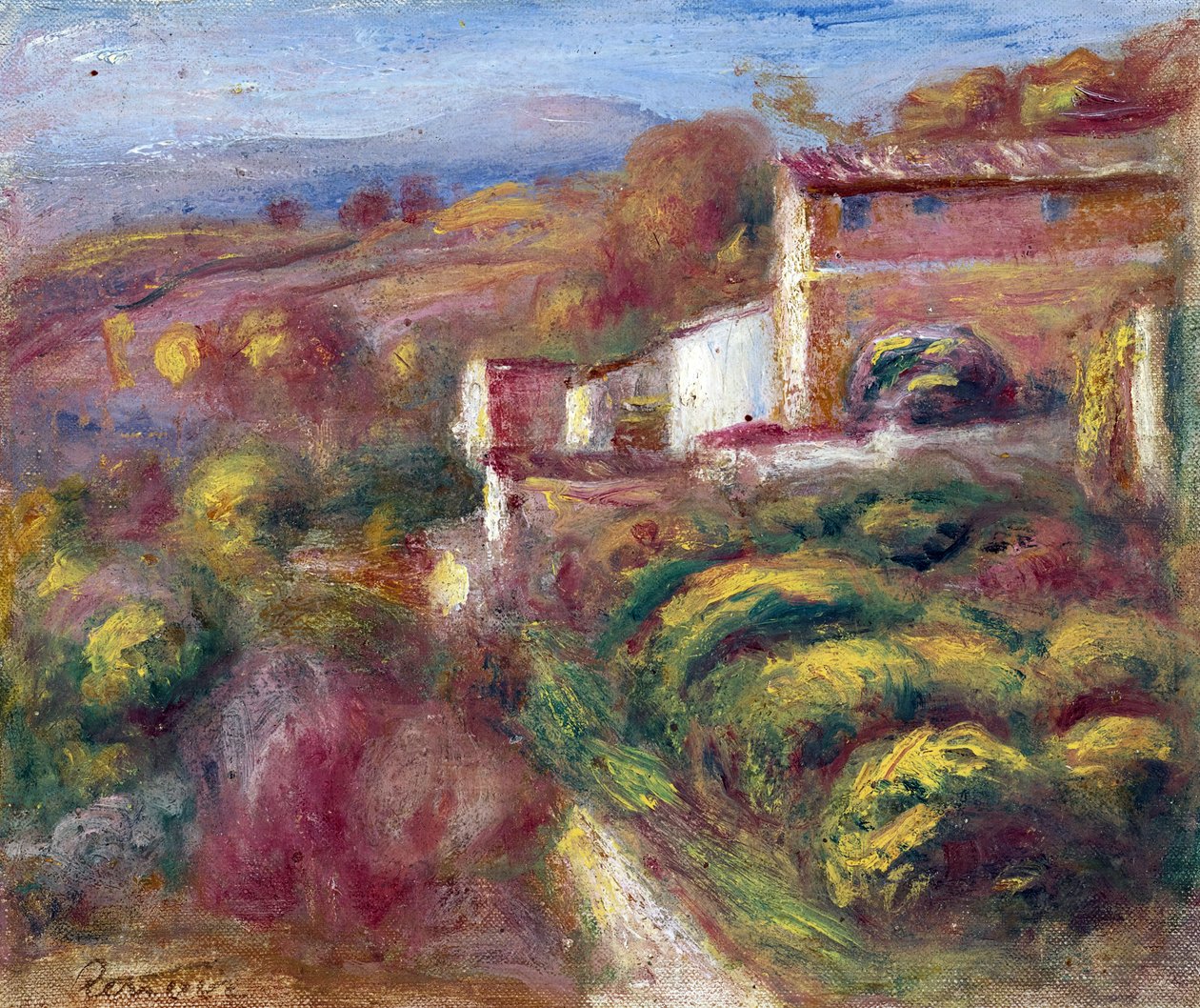 Maison de la Poste (Cagnes sur mer) - رسم بيير أوغست رينوار (1841-1919) - ألوان زيتية على قماش بواسطة بيير أوغست رينوار
