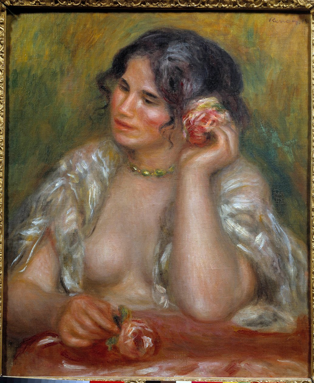 صورة لغابرييل لا روز (1878 - 1959). لوحة بيير أوغست رينوار (1841-1919) بواسطة بيير أوغست رينوار