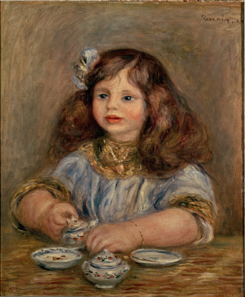 صورة جينيفيف بيرنهايم دي فيلير (1907-1936) ، الكونتيسة المستقبلية جان دي لا شابيل بواسطة بيير أوغست رينوار