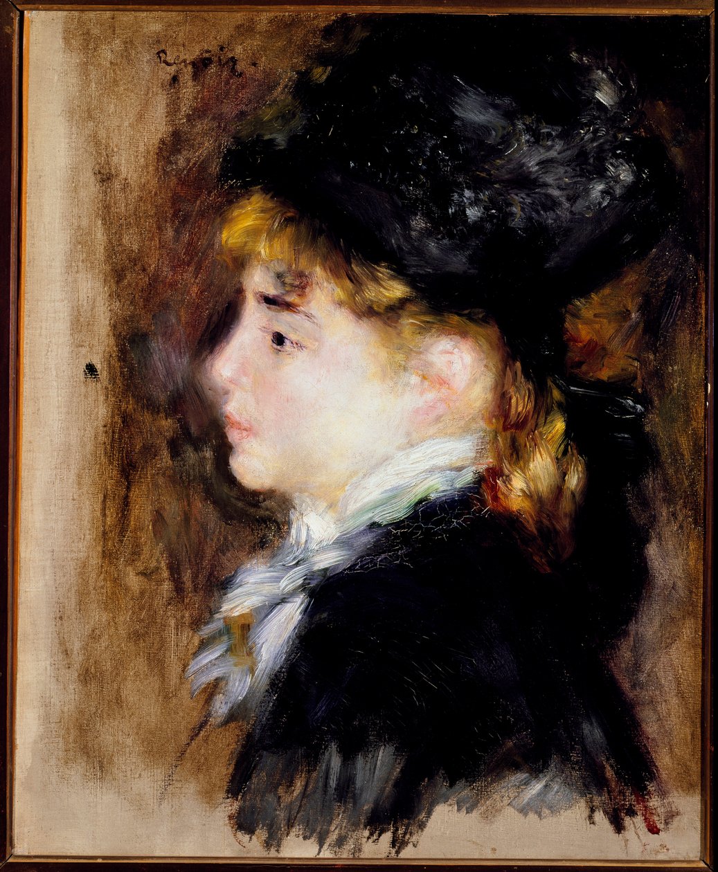 Portrait of Margot (oil on canvas بواسطة بيير أوغست رينوار